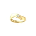 thumbnail image 1 of Araiya Fine Jewelry 10K Yellow Gold Round-shape Lab Grown Diamond Fashion Promise Anniversary Ring (1/6 Cttw, D-F Color, VS1 Clarity) Size 5, 1 of 1