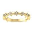 thumbnail image 1 of Araiya Fine Jewelry 10K Yellow Gold Round-shape Lab Grown Diamond Wedding Band Ring ( 1/10 cttw, D-F Color, VS Clarity) Size 6.5, 1 of 4