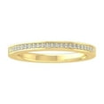 thumbnail image 1 of Araiya Fine Jewelry 10K Yellow Gold Round-shape Lab Grown Diamond Wedding Band Ring ( 1/8 cttw, D-F Color, VS Clarity) Size 6, 1 of 4