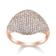 thumbnail image 1 of Araiya Fine Jewelry 14K Rose Gold Round-shape Lab Grown Diamond Fashion Band Ring ( 1 cttw, D-F Color, VS Clarity) Size 8, 1 of 4