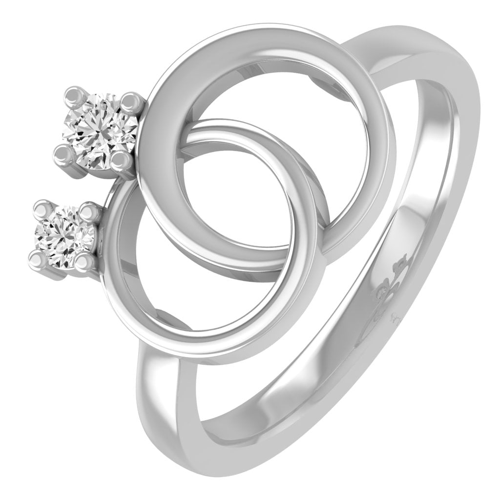 Frostrox Sterling Silver Infinity Love Knot Pendant With 1/6 CTTW Black Diamonds - AAA Quality, Gift Box Included