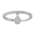 thumbnail image 1 of Araiya Fine Jewelry 14K White Gold Round-shape Lab Grown Diamond Fashion Band Ring ( 1/4 cttw, D-F Color, VS Clarity) Size 6.5, 1 of 4