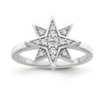thumbnail image 1 of Araiya Fine Jewelry 14K White Gold Round-shape Lab Grown Diamond Fashion Band Ring ( 1/8 cttw, D-F Color, VS Clarity) Size 7, 1 of 4