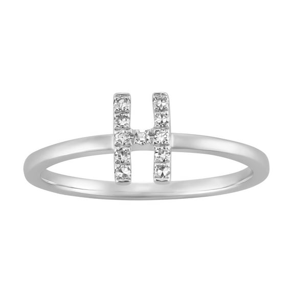 Araiya Fine Jewelry 14K White Gold Round-shape Lab Grown Diamond Infinity Engagement Ring ( 1/10 cttw, D-F Color, VS Clarity) Size 5.5
