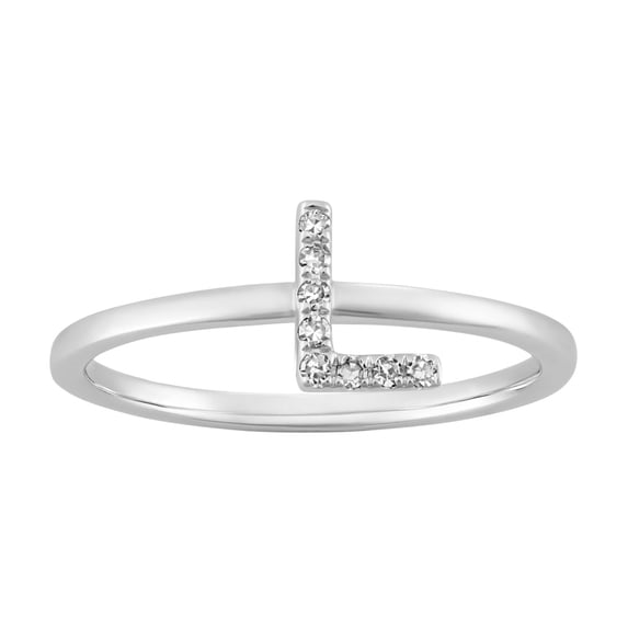 Araiya Fine Jewelry 14K White Gold Round-shape Lab Grown Diamond Infinity Engagement Ring ( 1/10 cttw, D-F Color, VS Clarity) Size 6.5