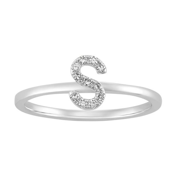 Araiya Fine Jewelry 14K White Gold Round-shape Lab Grown Diamond Infinity Engagement Ring ( 1/10 cttw, D-F Color, VS Clarity) Size 9