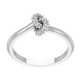 thumbnail image 1 of Araiya Fine Jewelry 14K White Gold Round-shape Lab Grown Diamond Love Knot Engagement Ring ( 1/6 cttw, D-F Color, VS Clarity) Size 10, 1 of 4