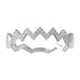 thumbnail image 1 of Araiya Fine Jewelry 14K White Gold Round-shape Lab Grown Diamond Wedding Band Ring ( 1/10 cttw, D-F Color, VS Clarity) Size 5.5, 1 of 4