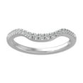 thumbnail image 1 of Araiya Fine Jewelry 14K White Gold Round-shape Lab Grown Diamond Wedding Band Ring ( 1/6 cttw, D-F Color, VS Clarity) Size 7, 1 of 4