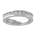 thumbnail image 1 of Araiya Fine Jewelry 14K White Gold Round-shape Lab Grown Diamond Wedding Band Ring ( 3/4 cttw, D-F Color, VS Clarity) Size 5, 1 of 4