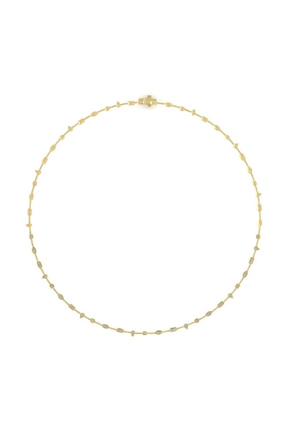 Fine Jewelry 14K Yellow Gold Lab Grown Diamond Link Chain Necklace 18 Inch (1/2 cttw, D-F Color, VS Clarity)