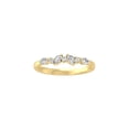 thumbnail image 1 of Araiya Fine Jewelry 14K Yellow Gold Marquise and Round-shape Lab Grown Diamond Fashion Promise Anniversary Ring (1/4 Cttw, D-F Color, VS1 Clarity) Size 8.5, 1 of 1
