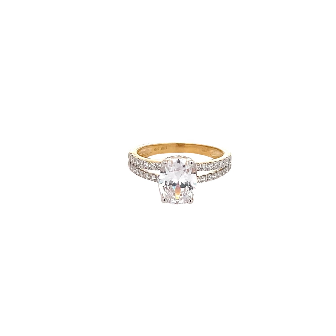 Alaia Irregular Shaped S925 Yellow Gold Plated Ring