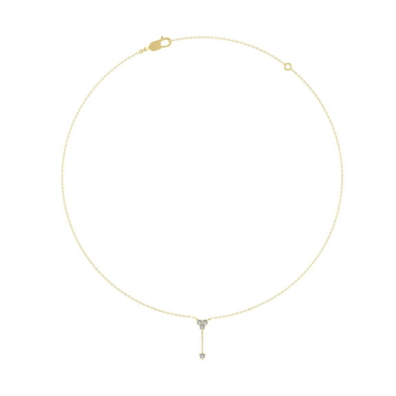 Araiya Fine Jewelry 14K Yellow Gold Round Diamond Chain Necklace (1/3 cttw, I-J Color, I2-I3 Clarity), 18"