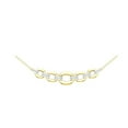 thumbnail image 1 of Araiya Fine Jewelry 14K Yellow Gold Round Diamond link Pendant with Yellow Gold Plated Silver Cable Chain Necklace (1/10 cttw, I-J Color, I2-I3 Clarity), 18", 1 of 4