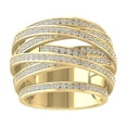 thumbnail image 1 of Araiya Fine Jewelry 14K Yellow Gold Round-shape Lab Grown Diamond Fashion Band Ring ( 1 1/2 cttw, D-F Color, VS Clarity) Size 8, 1 of 4