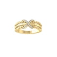 thumbnail image 1 of Araiya Fine Jewelry 14K Yellow Gold Round-shape Lab Grown Diamond Fashion Band Ring ( 1/10 cttw, D-F Color, VS Clarity) Size 5, 1 of 4