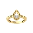 thumbnail image 1 of Araiya Fine Jewelry 14K Yellow Gold Round-shape Lab Grown Diamond Fashion Band Ring ( 1/10 cttw, D-F Color, VS Clarity) Size 6.5, 1 of 4
