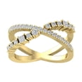 thumbnail image 1 of Araiya Fine Jewelry 14K Yellow Gold Round-shape Lab Grown Diamond Fashion Band Ring ( 1/2 cttw, D-F Color, VS Clarity) Size 9, 1 of 4
