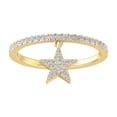 thumbnail image 1 of Araiya Fine Jewelry 14K Yellow Gold Round-shape Lab Grown Diamond Fashion Band Ring ( 1/4 cttw, D-F Color, VS Clarity) Size 5, 1 of 4