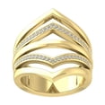 thumbnail image 1 of Araiya Fine Jewelry 14K Yellow Gold Round-shape Lab Grown Diamond Fashion Band Ring ( 1/5 cttw, D-F Color, VS Clarity) Size 5.5, 1 of 4