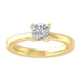 thumbnail image 1 of Araiya Fine Jewelry 14K Yellow Gold Round-shape Lab Grown Diamond Solitaire Engagement Ring ( 1 cttw, D-F Color, VS Clarity) Size 7.5, 1 of 4