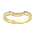 thumbnail image 1 of Araiya Fine Jewelry 14K Yellow Gold Round-shape Lab Grown Diamond Wedding Band Ring ( 1/10 cttw, D-F Color, VS Clarity) Size 9.5, 1 of 4