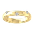 thumbnail image 1 of Araiya Fine Jewelry 14K Yellow Gold Round-shape Lab Grown Diamond Wedding Band Ring ( 1/5 cttw, D-F Color, VS Clarity) Size 5, 1 of 4