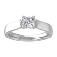 thumbnail image 1 of Araiya Fine Jewelry 925 Sterling Silver Asscher-shape Lab Grown Diamond Solitaire Engagement Ring ( 1 cttw, D-F Color, VS Clarity) Size 9.5, 1 of 4