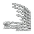 thumbnail image 1 of Araiya Fine Jewelry 925 Sterling Silver Marquise-shape Lab Grown Diamond Fashion Band Ring ( 1 1/2 cttw, D-F Color, VS Clarity) Size 8, 1 of 4