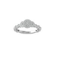 thumbnail image 1 of Araiya Fine Jewelry 925 Sterling Silver Round-shape Lab Grown Diamond Cluster Engagement Ring ( 1/5 cttw, D-F Color, VS Clarity) Size 9.5, 1 of 4