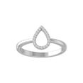 thumbnail image 1 of Araiya Fine Jewelry 925 Sterling Silver Round-shape Lab Grown Diamond Fashion Band Ring ( 1/10 cttw, D-F Color, VS Clarity) Size 9, 1 of 4
