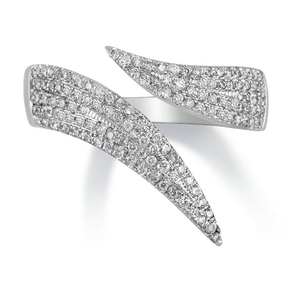 Araiya Fine Jewelry 925 Sterling Silver Round-shape Lab Grown Diamond Fashion Band Ring ( 1/2 cttw, D-F Color, VS Clarity) Size 6