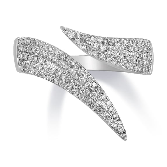 Araiya Fine Jewelry 925 Sterling Silver Round-shape Lab Grown Diamond Fashion Band Ring ( 1/2 cttw, D-F Color, VS Clarity) Size 8.5