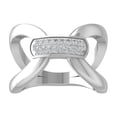 thumbnail image 1 of Araiya Fine Jewelry 925 Sterling Silver Round-shape Lab Grown Diamond Fashion Band Ring ( 1/3 cttw, D-F Color, VS Clarity) Size 6, 1 of 4