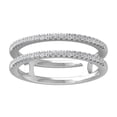 thumbnail image 1 of Araiya Fine Jewelry 925 Sterling Silver Round-shape Lab Grown Diamond Fashion Band Ring ( 1/4 cttw, D-F Color, VS Clarity) Size 9, 1 of 4
