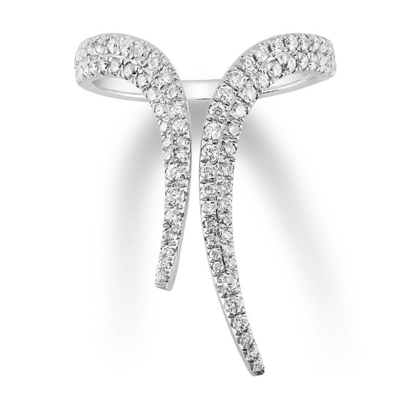 Araiya Fine Jewelry 925 Sterling Silver Round-shape Lab Grown Diamond Fashion Band Ring ( 5/8 cttw, D-F Color, VS Clarity) Size 6