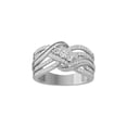 thumbnail image 1 of Araiya Fine Jewelry 925 Sterling Silver Round-shape Lab Grown Diamond Fashion Band Ring ( 5/8 cttw, D-F Color, VS Clarity) Size 9, 1 of 4
