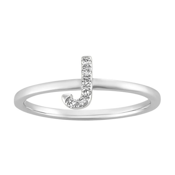 Araiya Fine Jewelry 925 Sterling Silver Round-shape Lab Grown Diamond Infinity Engagement Ring ( 1/10 cttw, D-F Color, VS Clarity) Size 7