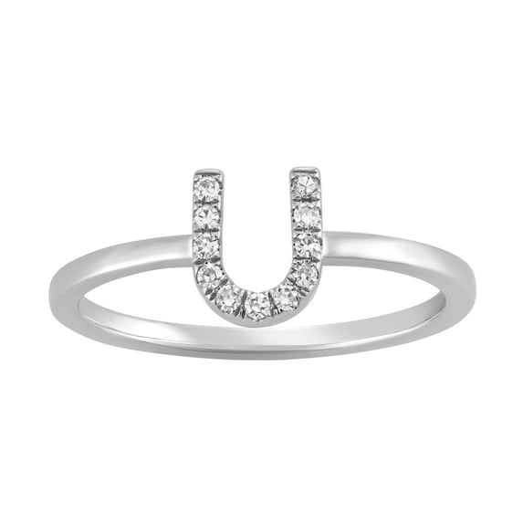 Araiya Fine Jewelry 925 Sterling Silver Round-shape Lab Grown Diamond Infinity Engagement Ring ( 1/10 cttw, D-F Color, VS Clarity) Size 9.5