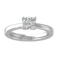 thumbnail image 1 of Araiya Fine Jewelry 925 Sterling Silver Round-shape Lab Grown Diamond Solitaire Engagement Ring ( 3/4 cttw, D-F Color, VS Clarity) Size 9, 1 of 4