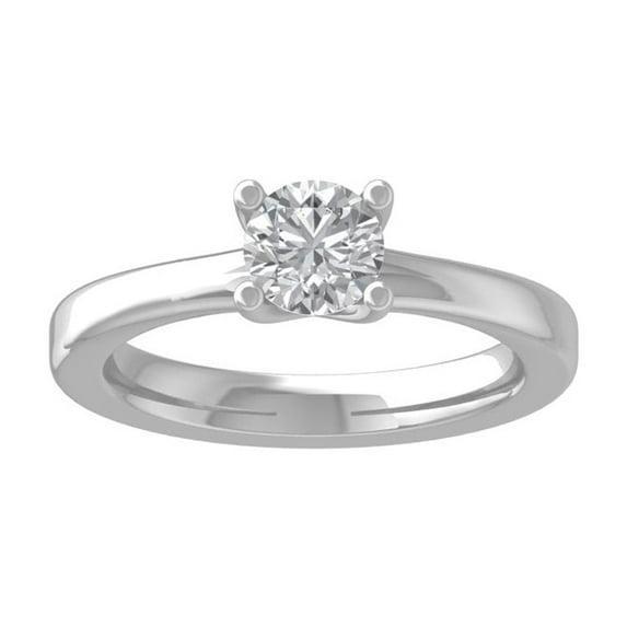 Araiya Fine Jewelry 925 Sterling Silver Round-shape Lab Grown Diamond Solitaire Engagement Ring ( 3/4 cttw, D-F Color, VS Clarity) Size 9