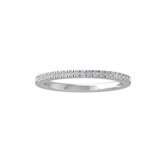 Araiya Fine Jewelry 925 Sterling Silver Round-shape Lab Grown Diamond Wedding Band Ring ( 1/2 cttw, D-F Color, VS Clarity) Size 6.5