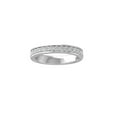 thumbnail image 1 of Araiya Fine Jewelry 925 Sterling Silver Round-shape Lab Grown Diamond Wedding Band Ring ( 1/2 cttw, D-F Color, VS Clarity) Size 7, 1 of 4