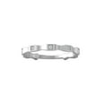 thumbnail image 1 of Araiya Fine Jewelry 925 Sterling Silver Round-shape Lab Grown Diamond Wedding Band Ring ( 1/20 cttw, D-F Color, VS Clarity) Size 6, 1 of 4