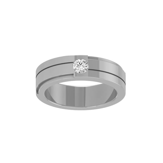 Araiya Fine Jewelry 925 Sterling Silver Round-shape Lab Grown Diamond Wedding Band Ring ( 1/4 cttw, D-F Color, VS Clarity) Size 5