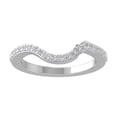 thumbnail image 1 of Araiya Fine Jewelry 925 Sterling Silver Round-shape Lab Grown Diamond Wedding Band Ring ( 1/4 cttw, D-F Color, VS Clarity) Size 5, 1 of 4