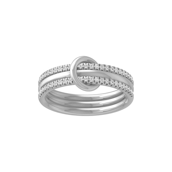 Araiya Fine Jewelry 925 Sterling Silver Round-shape Lab Grown Diamond Wedding Band Ring ( 1/4 cttw, D-F Color, VS Clarity) Size 6.5