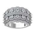 thumbnail image 1 of Araiya Fine Jewelry 10K White Gold Round-shape Lab Grown Diamond Fashion Band Ring ( 2 1/2 cttw, D-F Color, VS Clarity) Size 10, 1 of 4
