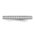 thumbnail image 1 of Araiya Fine Jewelry 10K White Gold Round-shape Lab Grown Diamond Wedding Band Ring ( 5/8 cttw, D-F Color, VS Clarity) Size 5.5, 1 of 4